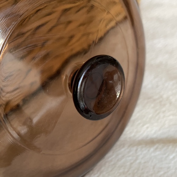Vintage Pyrex Amber Brown V1.5C Lid 1 1/2 Qt Size - Picture 4 of 8